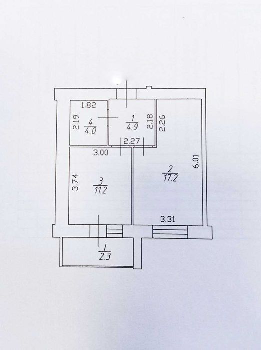 1 кімнатна квартира в зданому будинку на Масанах