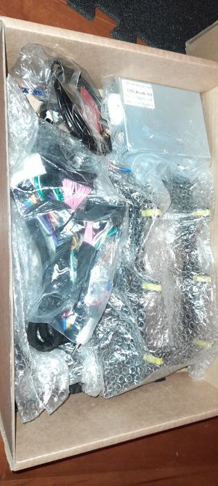 Cabos Audi Q3 Q5 RCA Canbus Fichas Completas Antena GPS usb Moldura...