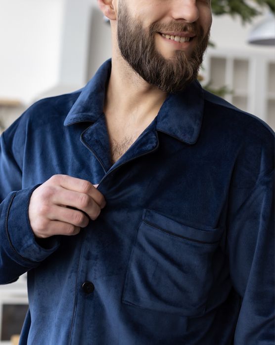 Велюрова чоловіча піжама