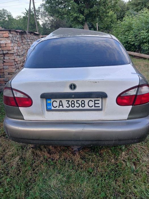 Ланос після ДТП на газу.