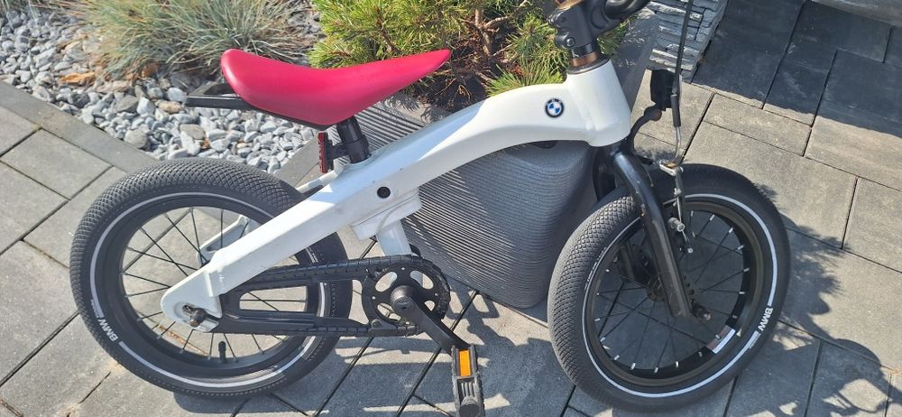 Rowerek dziecięcy BMW Kidsbike 14" 2W1 biały