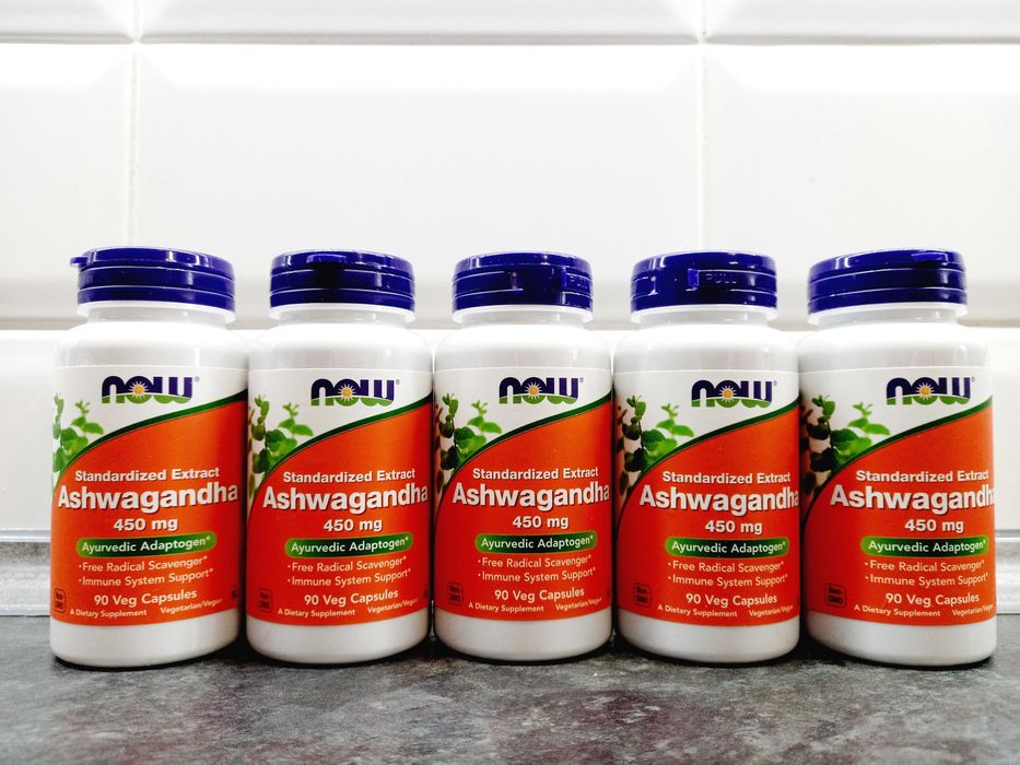 Now Foods, Ashwagandha (90-180 капс.), ашваганда