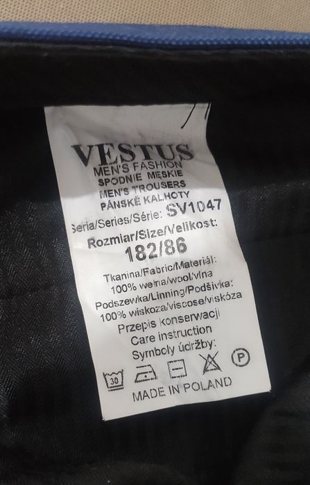 Garnitur Ślubny , marynarka Vestus granatowy stan idealny S / M 180