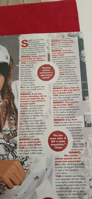 Capa + Entrevista Tokio Hotel