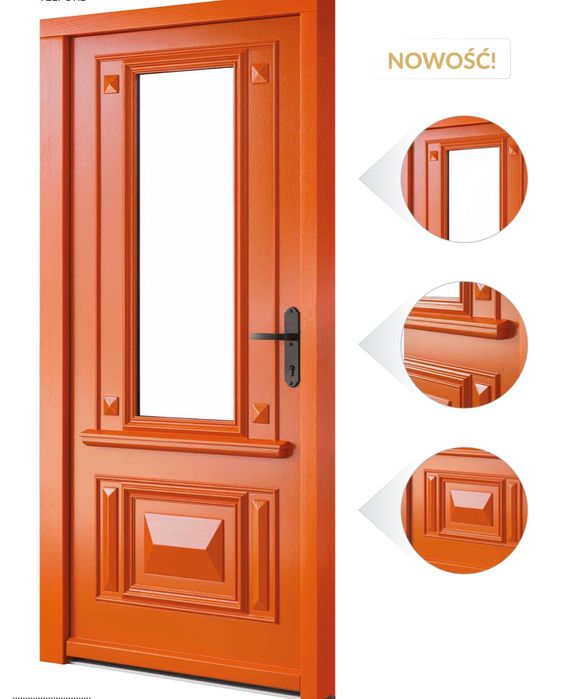 Drzwi zewnętrzne dębowe