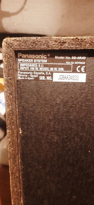 Zestaw Panasonic głośniki