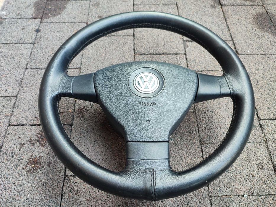 Kierownica Trójramienna Skóra VW Golf 5 V VW Passat B6