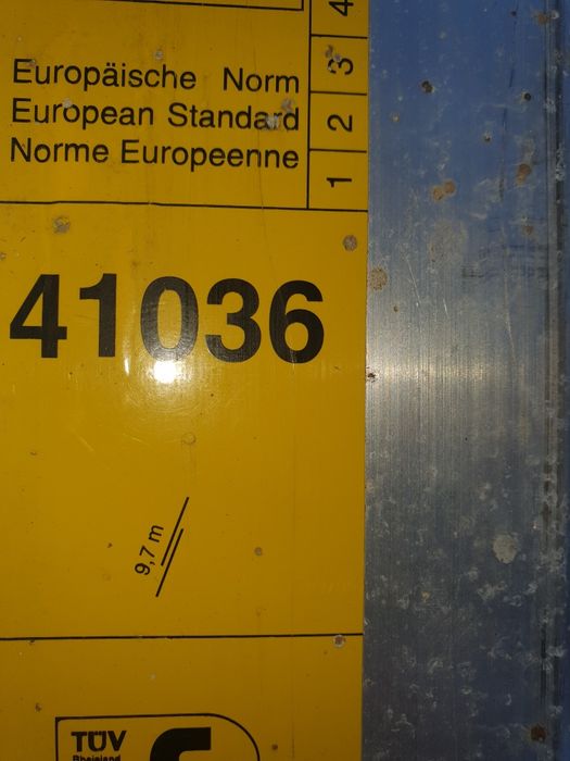 Drabiny 9,7m i 6,7m Zarges stan bardzo dobry prawie nie używane