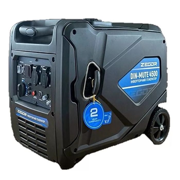 Бензиновий інверторний генератор ZEGOR DIN-MUTE4500 , ГАРАНТІЯ,4.5 кВт