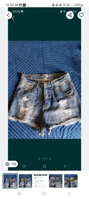 Spodenki jeansowe damskie rozmiar xs