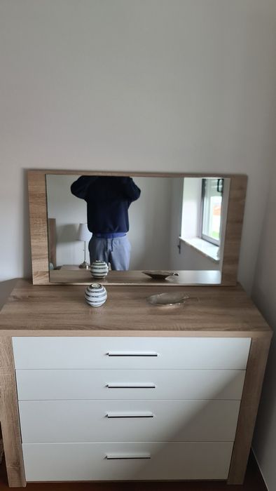 Espelho moldura carvalho