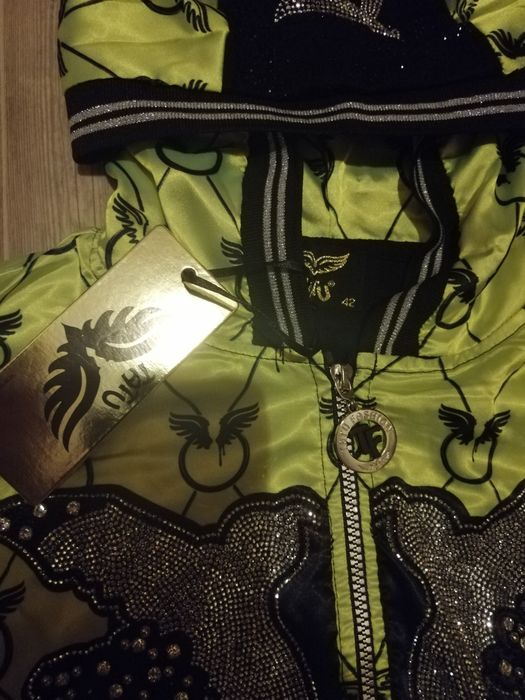 Dres czarno-limonkowy TATU 42