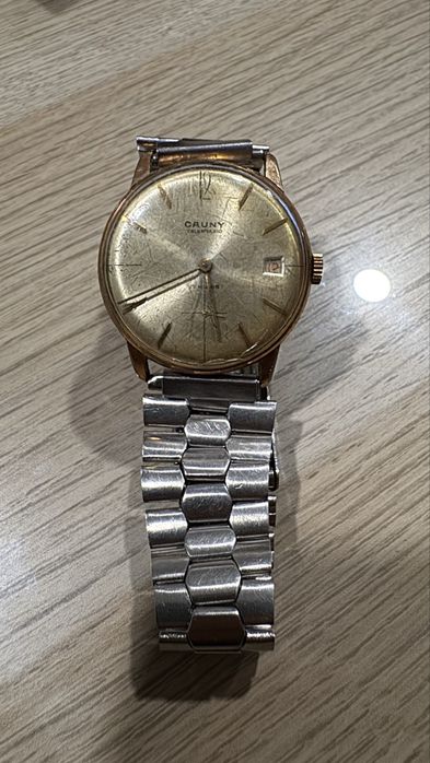 Relógio Vintage Cauny calendario 17 rubis