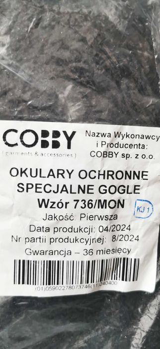 Gogle okulary specjalne