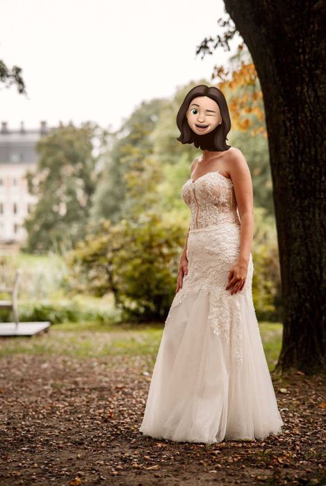 Suknia ślubna koronka