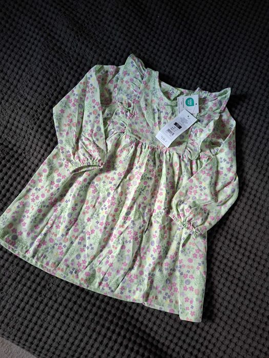 Sukienka w kwiatki cool club 92cm nowa z metką