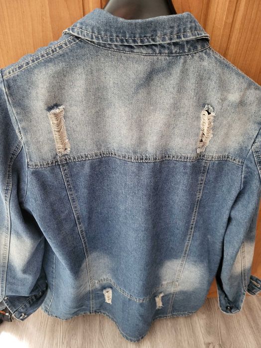 Весняна джинсова жіноча куртка 3хл