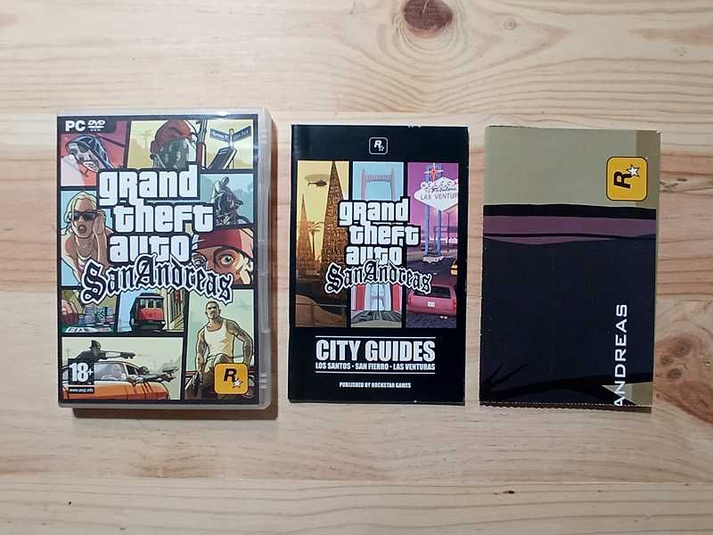 Caixa e Manuais Grand Theft Auto San Andreas - PC
