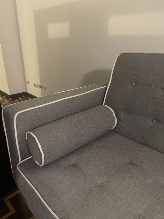Sofá/Cama (cinzento)