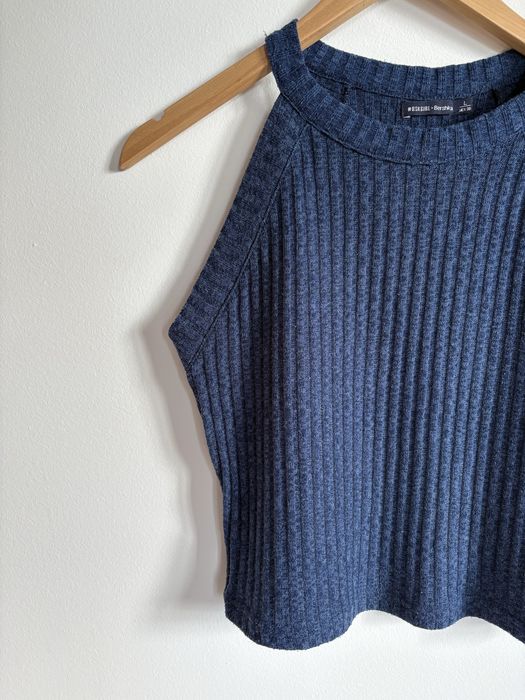 Top azul Bershka