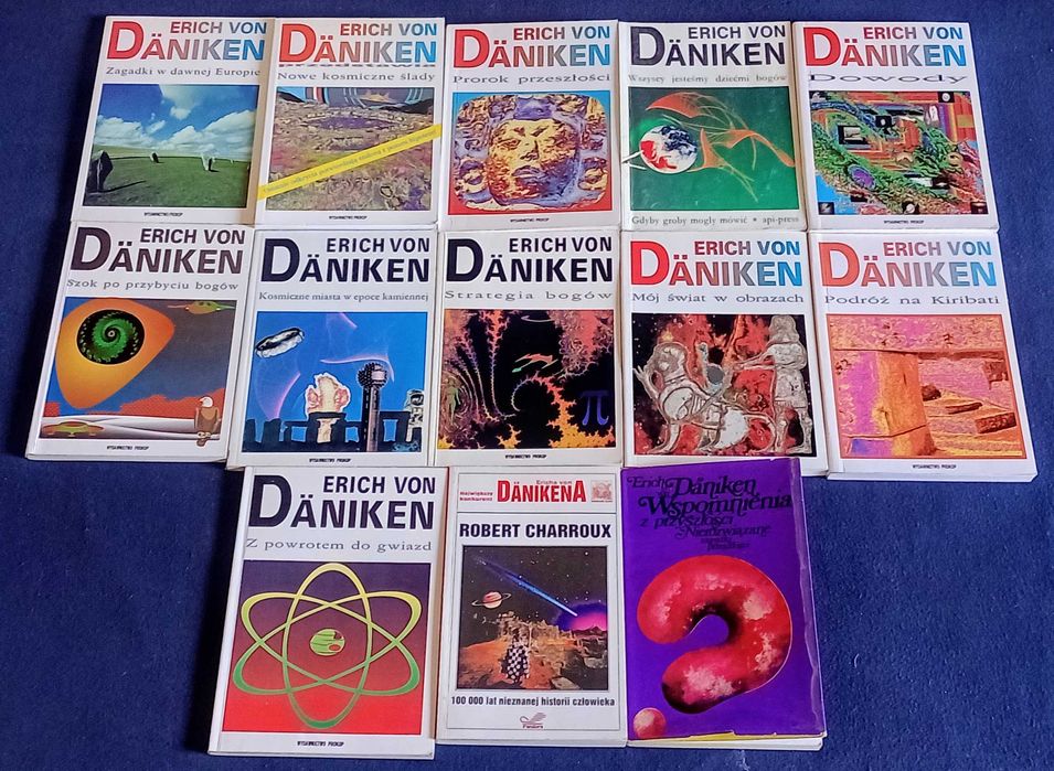 Erich von Daniken x 13 tytułów Dowody,Prorok,Kosmiczne miasta i inne