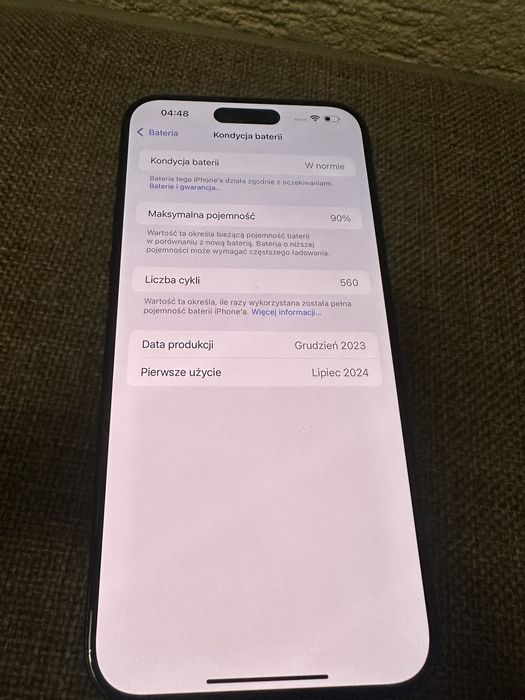 Iphone 15 pro max 256gb 90% bateria, gwarancja