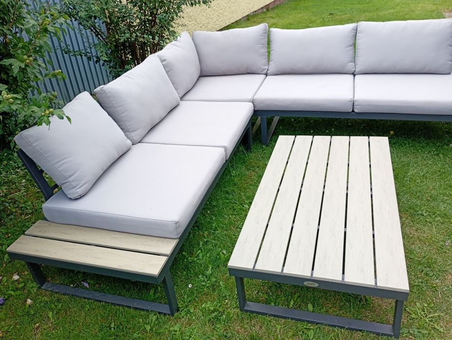 Narożnik ogrodowy Light Grey  metalowy komplet Focus Garden