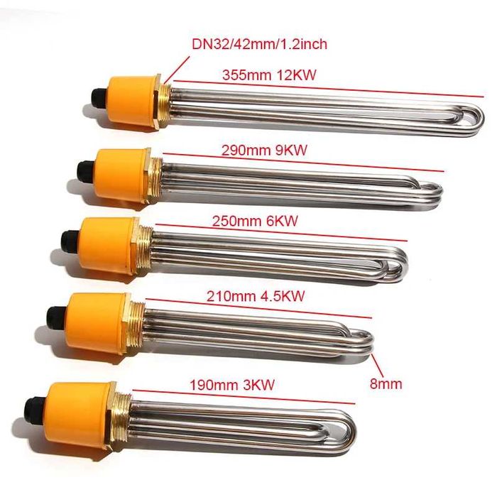 Нагревательный элемент (ТЭН) DN40/1,5 дюйма, 220/380 В