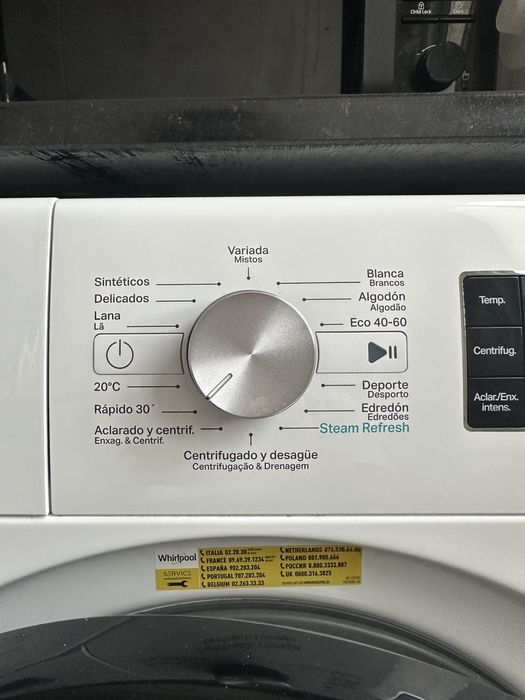 Máquina de Lavar Roupa Whirlpool 8kg – Excelente Estado