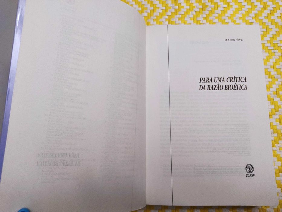 Para uma crítica da razão bioética -Lucien Sève