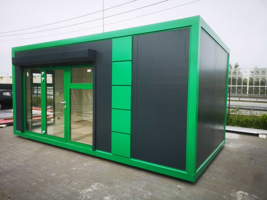 Pawilon z płyty warstwowej mobilne biuro 6x4m Producent