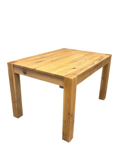 Stol debowy lity dab. 126/86 dziki dab. Industrialny styl.