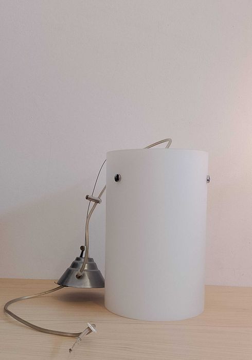 Lampa sufitowa biała, mleczna/ Kaja.