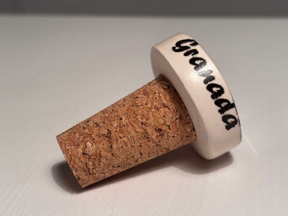 NOWY Ozdobny korek do butelki/wina, Granada