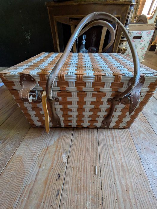 Mala de picnic vintage