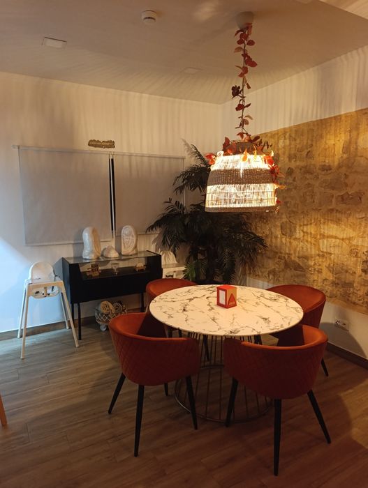 Lote de candeeiros e decoração