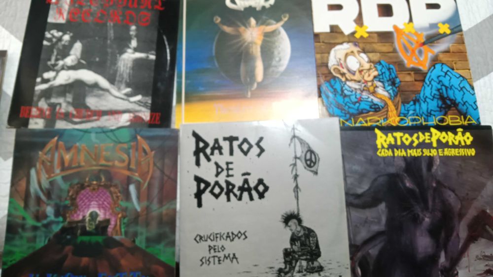 Discos antigos de vinil