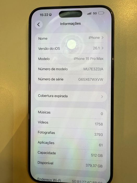 Vendo o meu iphone 15 Pro Max