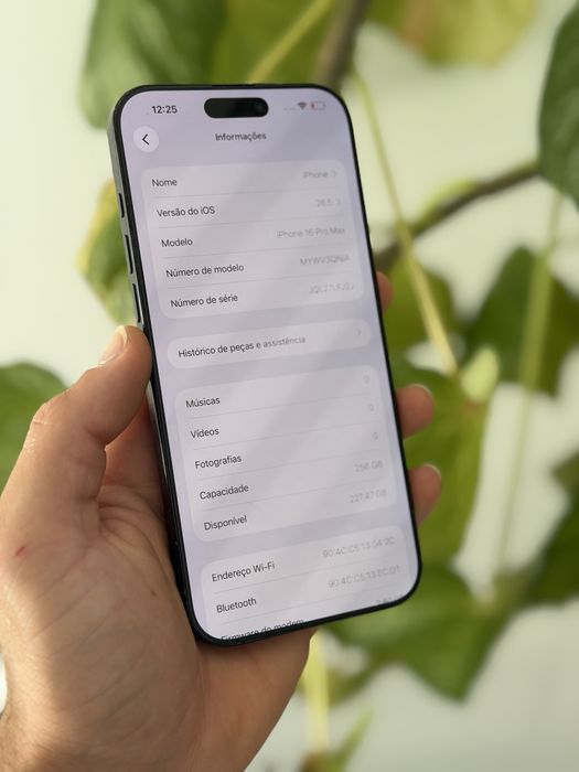 Iphone 16 Pro Max 256GB Preto Bateria 97%