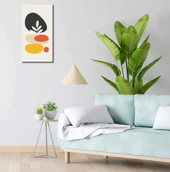 Obraz 30x60cm Botaniczna Spójność