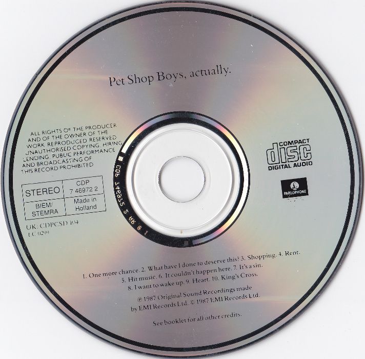 Pet Shop Boys - Actualy (1987.1990)