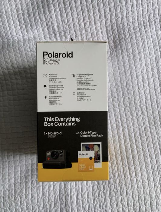 NOVA câmara Polaroid Now everything box