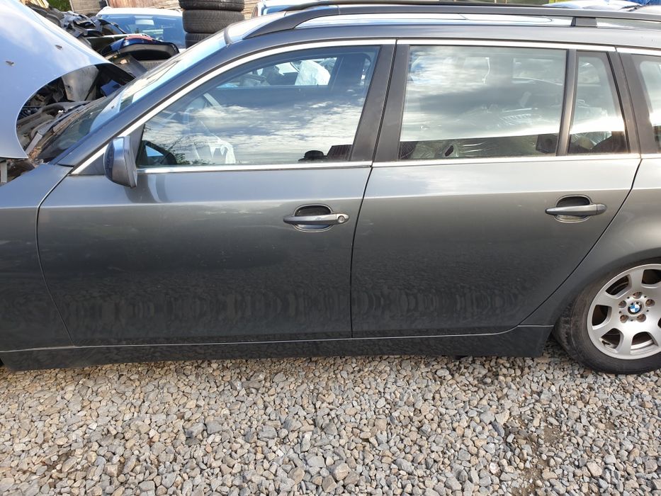 Drzwi Lewe Prawe Przód Tył Do Bmw e60 e61   Titangrau 2  Metalic a36/7  BDB