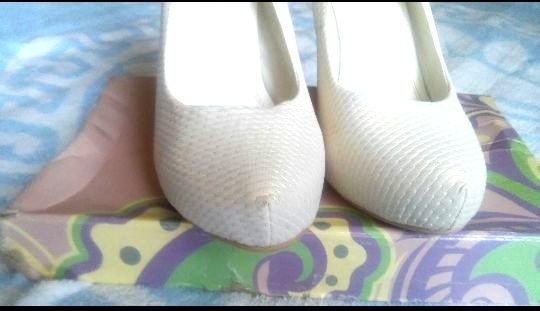 Туфли белый перламутр