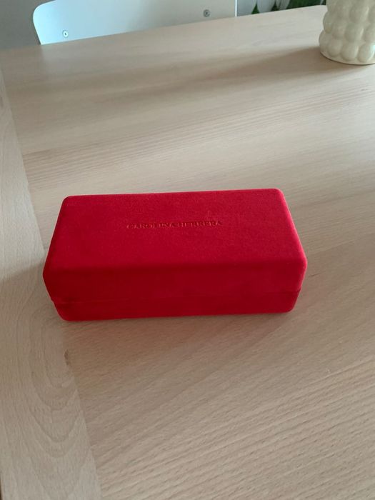 Etui na Okulary Carolina Herrera Welur Nowe