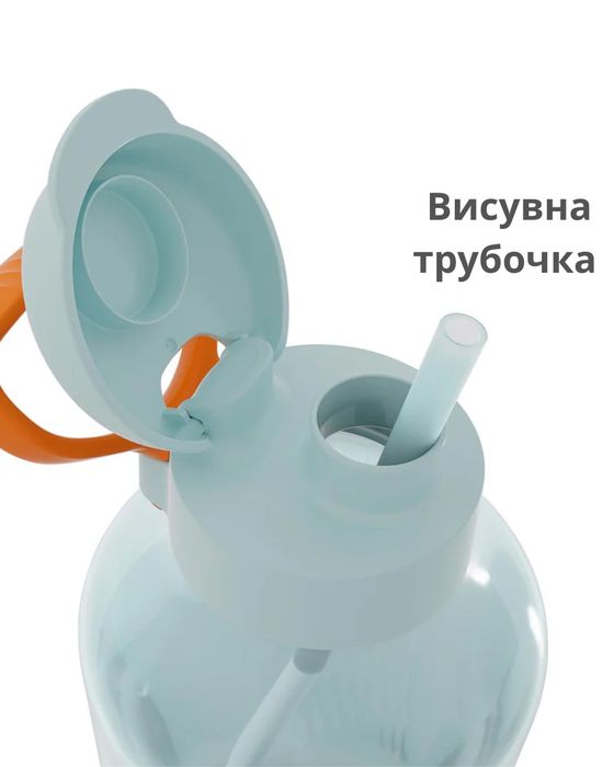 Tupperware ЭКО бутылка  AquaVibe на 2л с трубочкой и ручкой-держателем