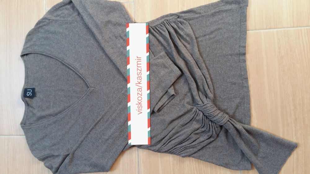 Sweter rozm.L z wełną kaszmir,viskoza oryginalny, piękny