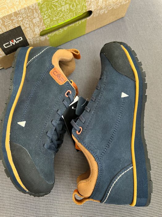 Trekkingi skórzane CMP roz 36/23,5 cm granatowe unisex