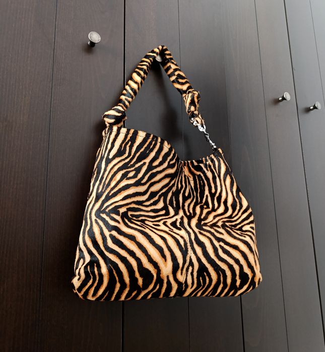 Torebka Zara skórzana tygrys animal print