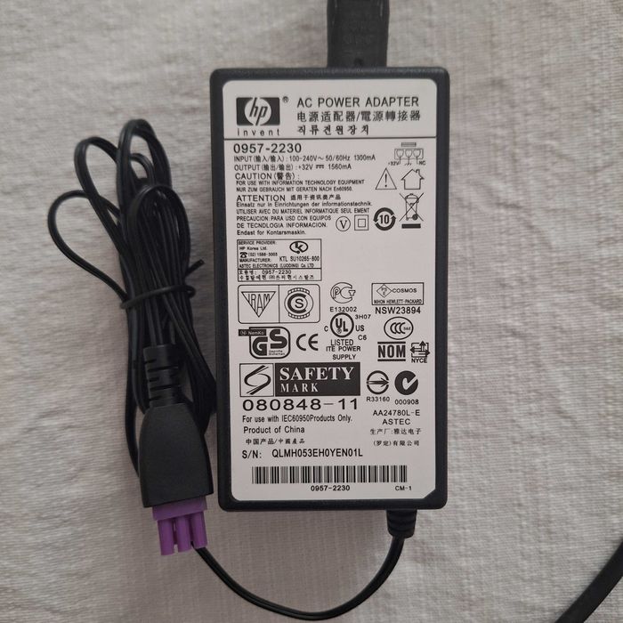 Carregador e cabo para impressora HP série C310